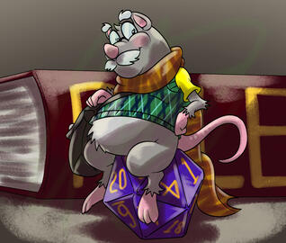 (Commission) Franklin the Mouse (@DantetheK9; Twitter)
