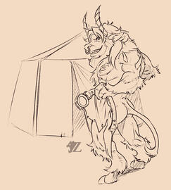 (Sketch) Minotaur Butt