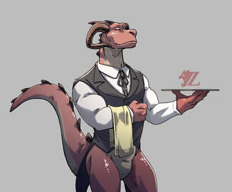 (Fanart) Akaryuterra the Butler (RamblingCatalyst; Twitter) (Fanart) Akaryuterra the Butler (RamblingCatalyst; Twitter)
