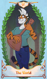 (Tarot Project) Punk Tiger, the World (Tarot Project) Punk Tiger, the World