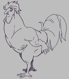 (Sketch) Human Rooster (Sketch) Human Rooster