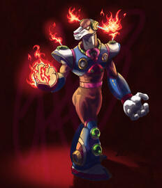 (Fanart) Flame Stag (Megaman X2) (Fanart) Flame Stag (Megaman X2)