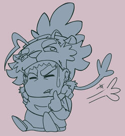 (Fanart; Sketch) Nomming Zin (@Zinthings; most social media) (Fanart; Sketch) Nomming Zin (@Zinthings; most social media)