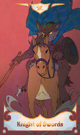 (Tarot Project) Ennachu, the Knight of Swords (Tarot Project) Ennachu, the Knight of Swords