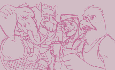 (Sketch; WIP) Who Invited the Fascists to the Furry Party? (Sketch; WIP) Who Invited the Fascists to the Furry Party?