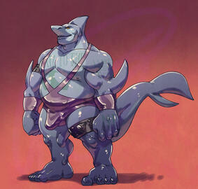 (Fanart) King Shark is a Shark (in a Singlet) (Fanart) King Shark is a Shark (in a Singlet)