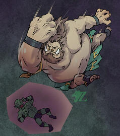 (Orctober 2026) Ziggy (ogre form) - Elbow Drop (Orctober 2026) Ziggy (ogre form) - Elbow Drop