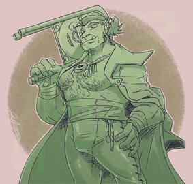 (Fanart; Sketch) Morzod the Pirate King (@Zinthings) (Fanart; Sketch) Morzod the Pirate King (@Zinthings)