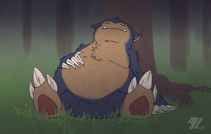 (Sketch) Snorlax Napping (Sketch) Snorlax Napping