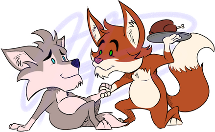 (Commission) Wolf Down Logo