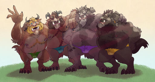 (Fanart) Beasties on Parade (featuring @thelastenvoyyy (Twitter, Tumblr)/lolmonster (FurAffinity))