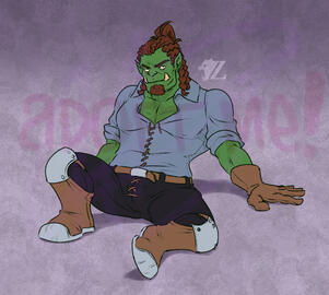 (Adoptable) Orc Baker (Adoptable) Orc Baker