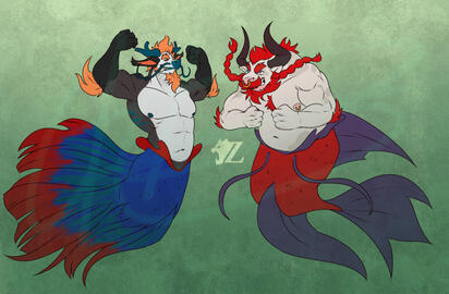 (Mermay) Ariel and Gustav
