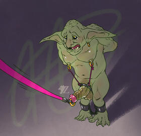Gobbo on a Leash
