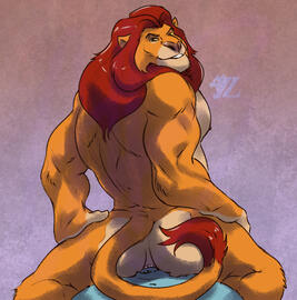 (Fanart) Mufasa Riding Like a King