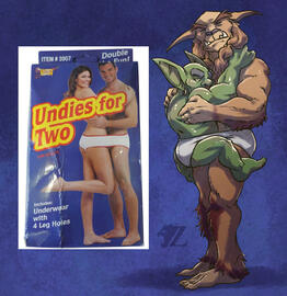 Jones and Grufus in the Undies for Two