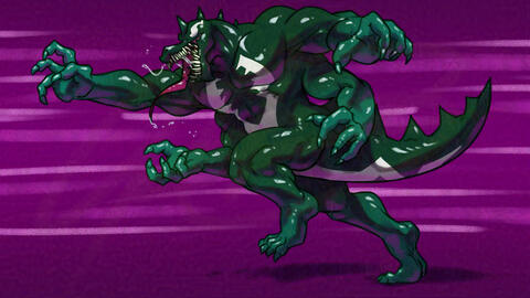 (Fanart) Gator Symbiote (@FerreousBearous; Twitter)