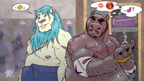 Sergio Encounters ANOTHER Lion (AngeloFalls; Bluesky)