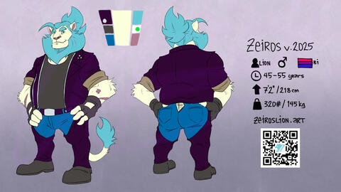 Zeiros Lion Ref Sheet v.2025 Biker Zeiros Lion Ref Sheet v.2025 Biker