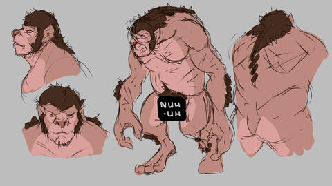 (Sketch) Metis Werewolf
