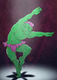 A Ballet Orc (Monsterbait; Bluesky)