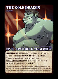 (Orctober Card Game) The Gold Dragon