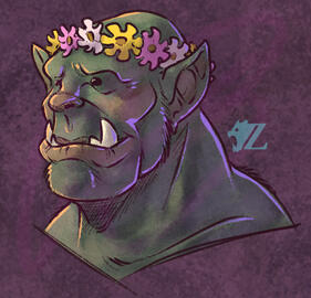 Flower Crown Orc Flower Crown Orc