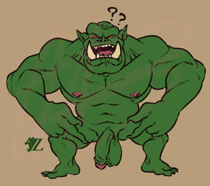 (Sketch) Ork Wonders about the Gubbinz (Sketch) Ork Wonders about the Gubbinz