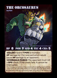 (Orctober Card Game) The Orcosaurus