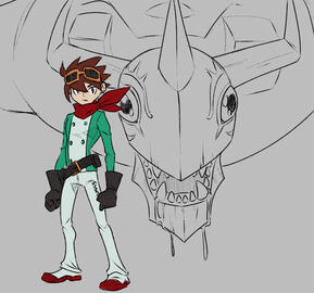 (Fanart) Dan Yuki and Armageddemon (Fanart) Dan Yuki and Armageddemon
