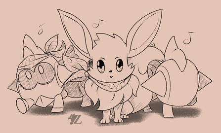 Eevee and the Falinks Eevee and the Falinks