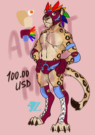 (Adoptable) Cheetah Luchador